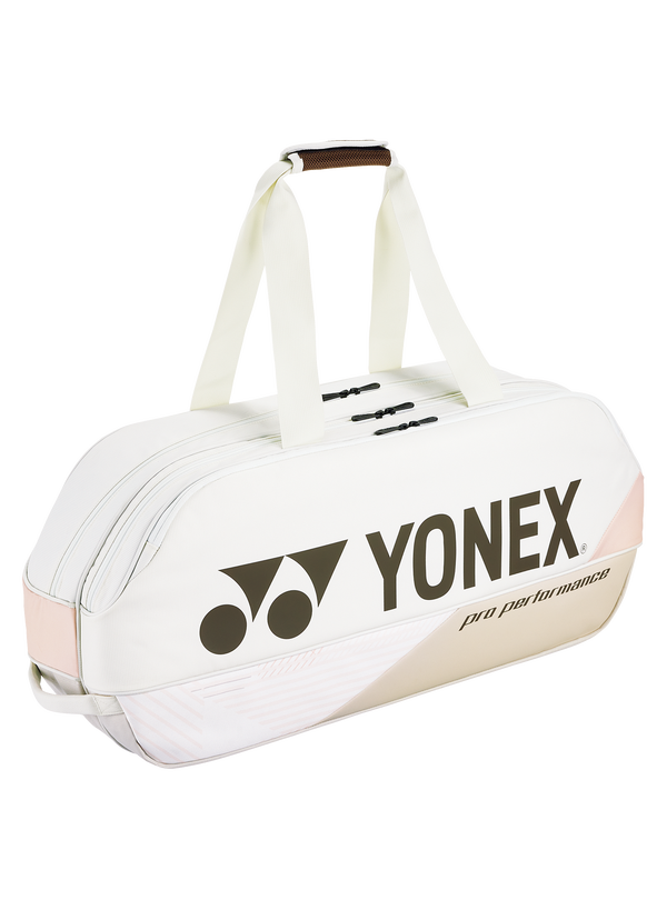 Yonex BA92431WSB (Sand Beige) 6pk Pro Tournament Badminton Tennis Racket Bag