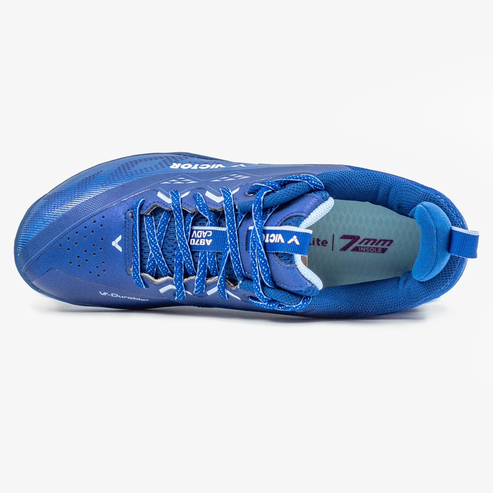 Victor A970cADV-B Court Shoe (Medieval Blue)
