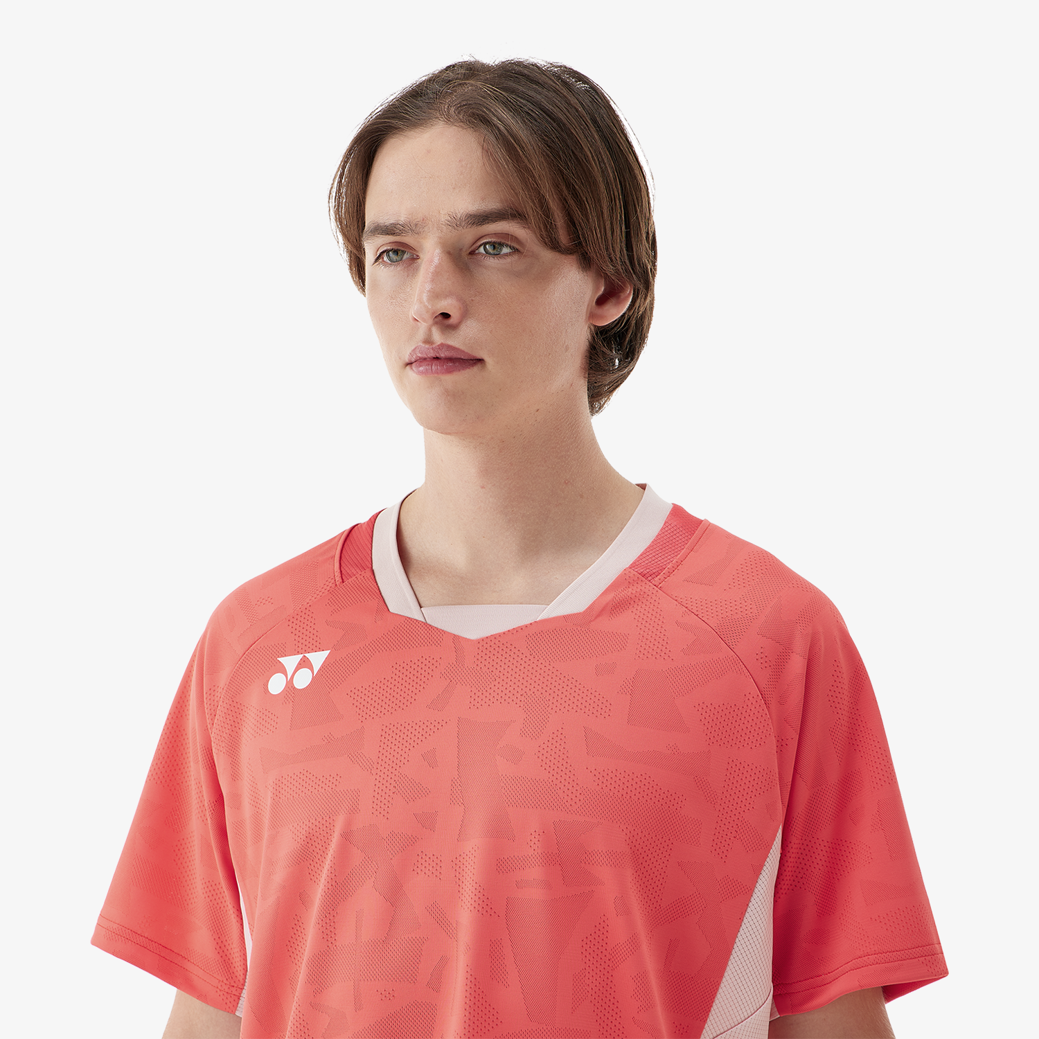 Yonex Men's Crew Neck Shirt 10634 (Coral Red)