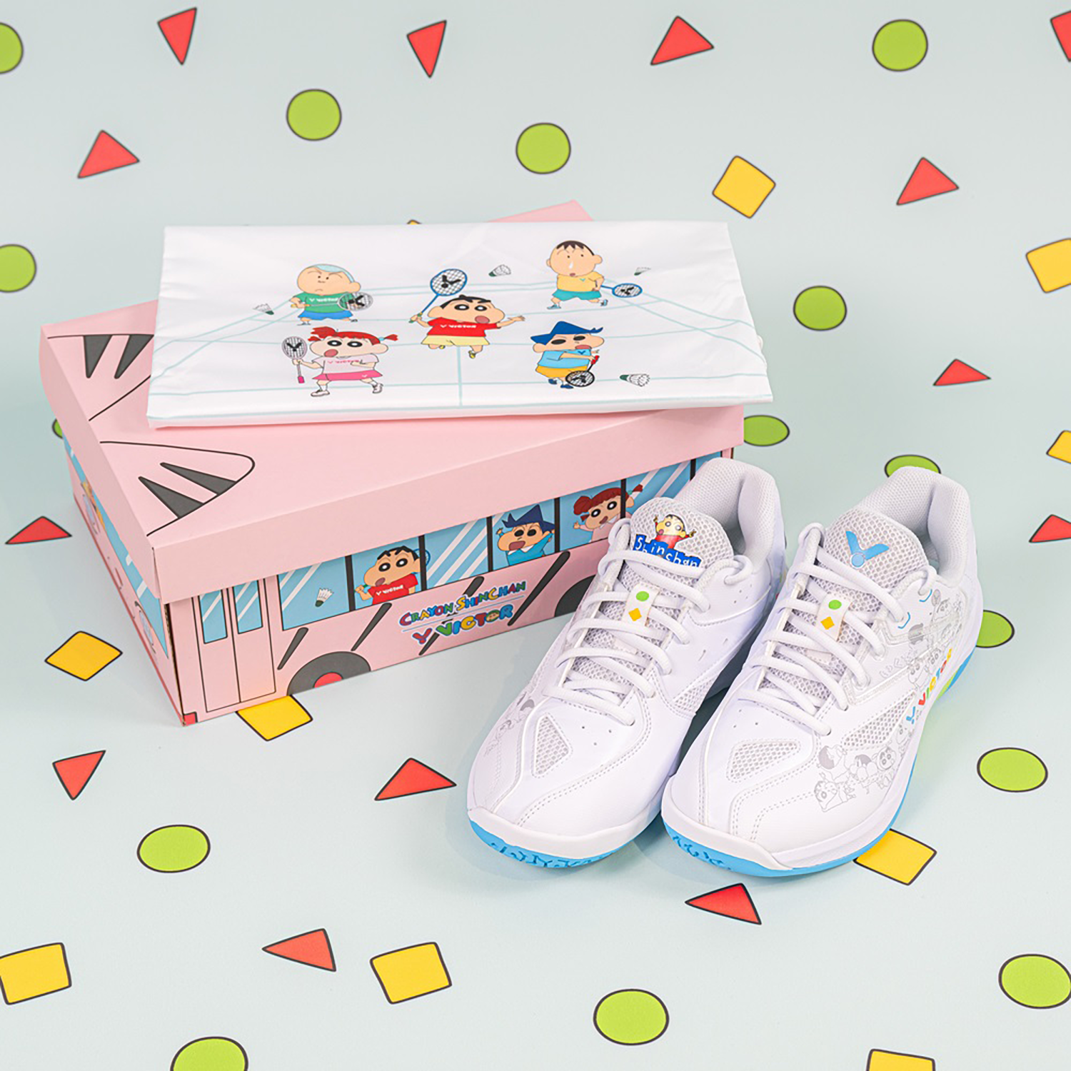 Victor x Crayon Shin Chan Badminton Shoes A39CS-A (Bright White) 