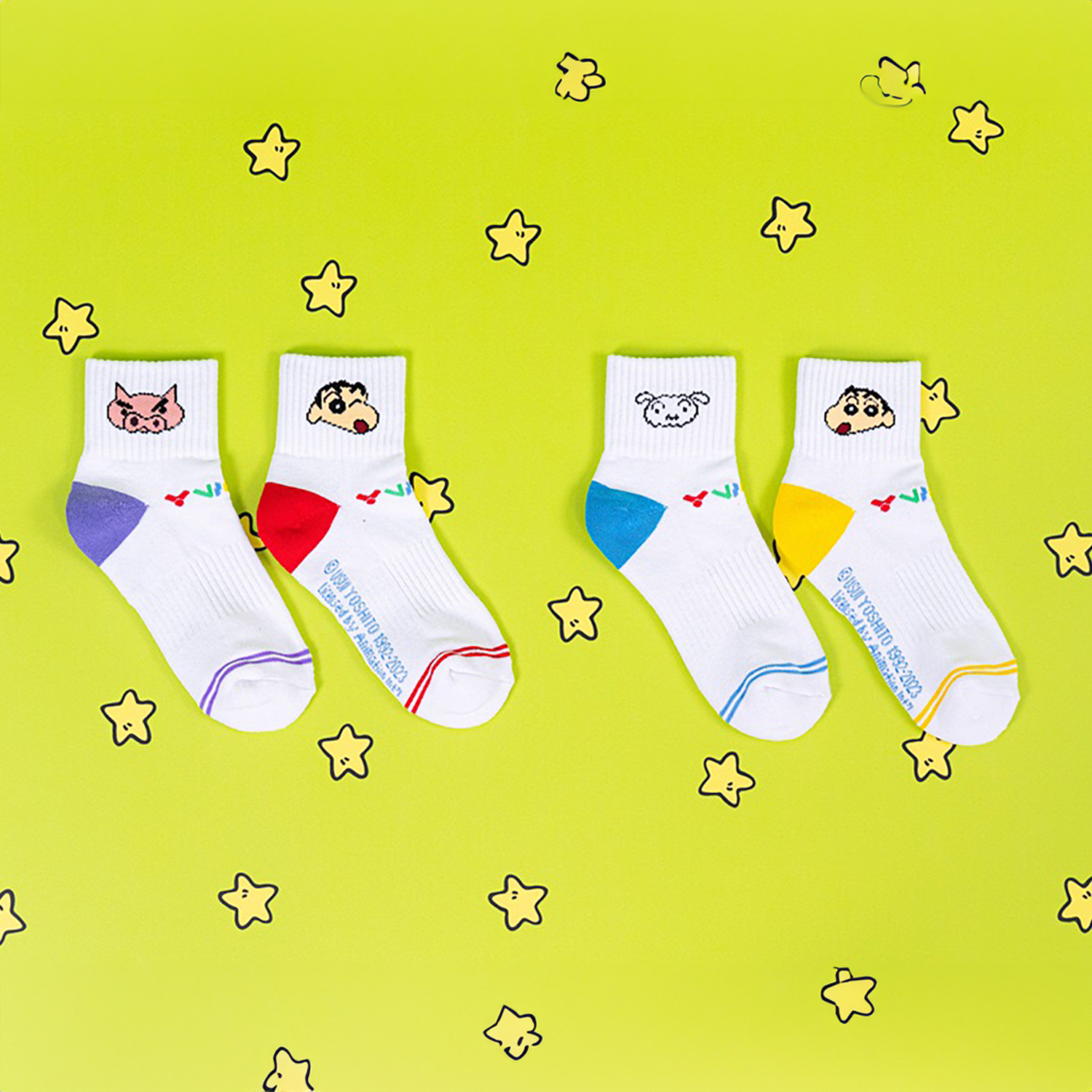 Victor x Crayon Shin Chan Junior Sports Socks SK-410CS-JD (Purple/Red) 