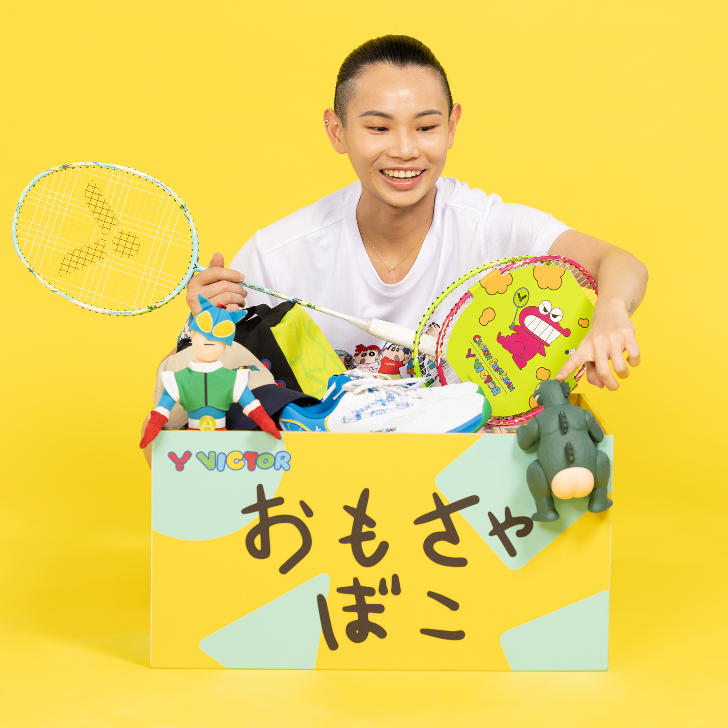 Victor x Crayon Shin Chan Badminton Shoes A39CS-A (Bright White) 