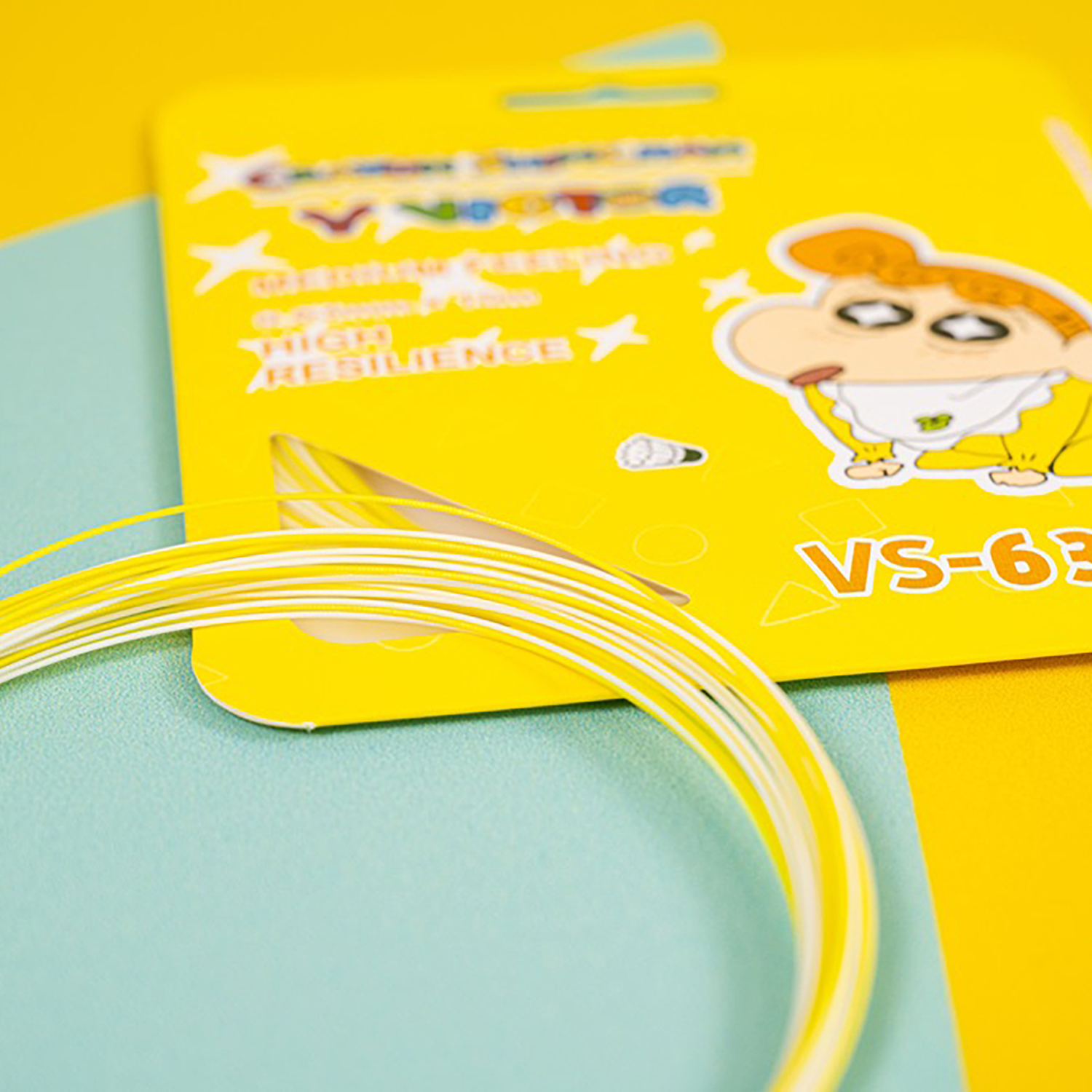 Victor x Crayon Shin Chan Badminton String Pack 10m VS-63CS-AE (Yellow) 