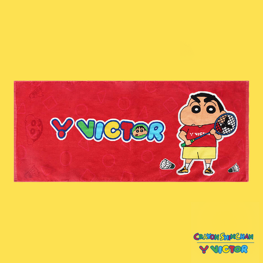 Victor x Crayon Shin Chan Towel TW-406CS D (Red) - PREORDER