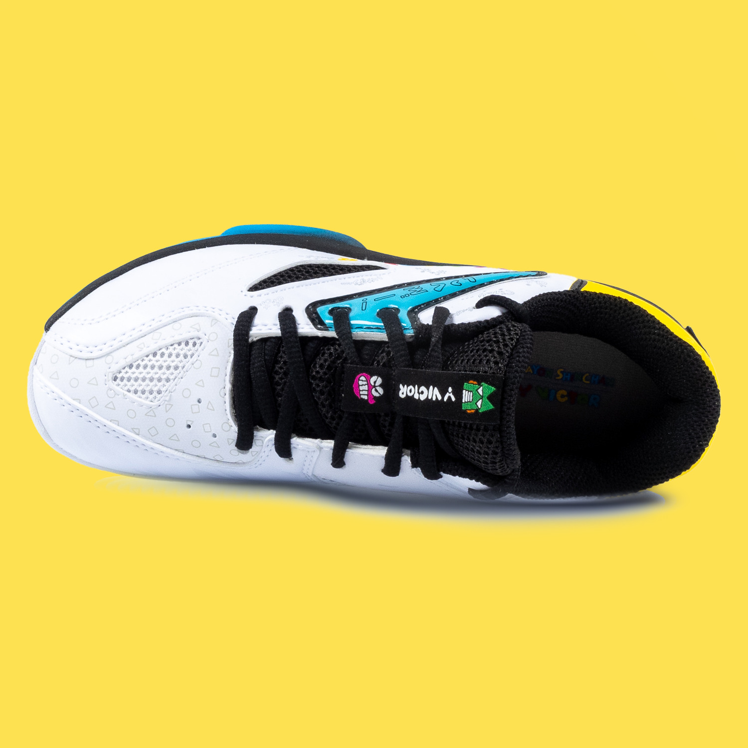 Victor x Crayon Shin Chan Junior Badminton Shoes A39JRCS-AC (White /Black) 