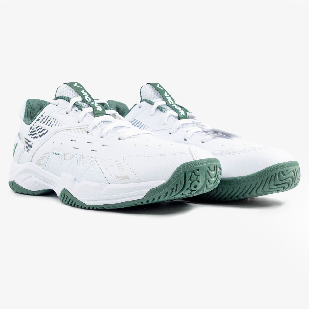 Victor P8500CLS-AG Wide Shoe (Bright White/Hunter Green)