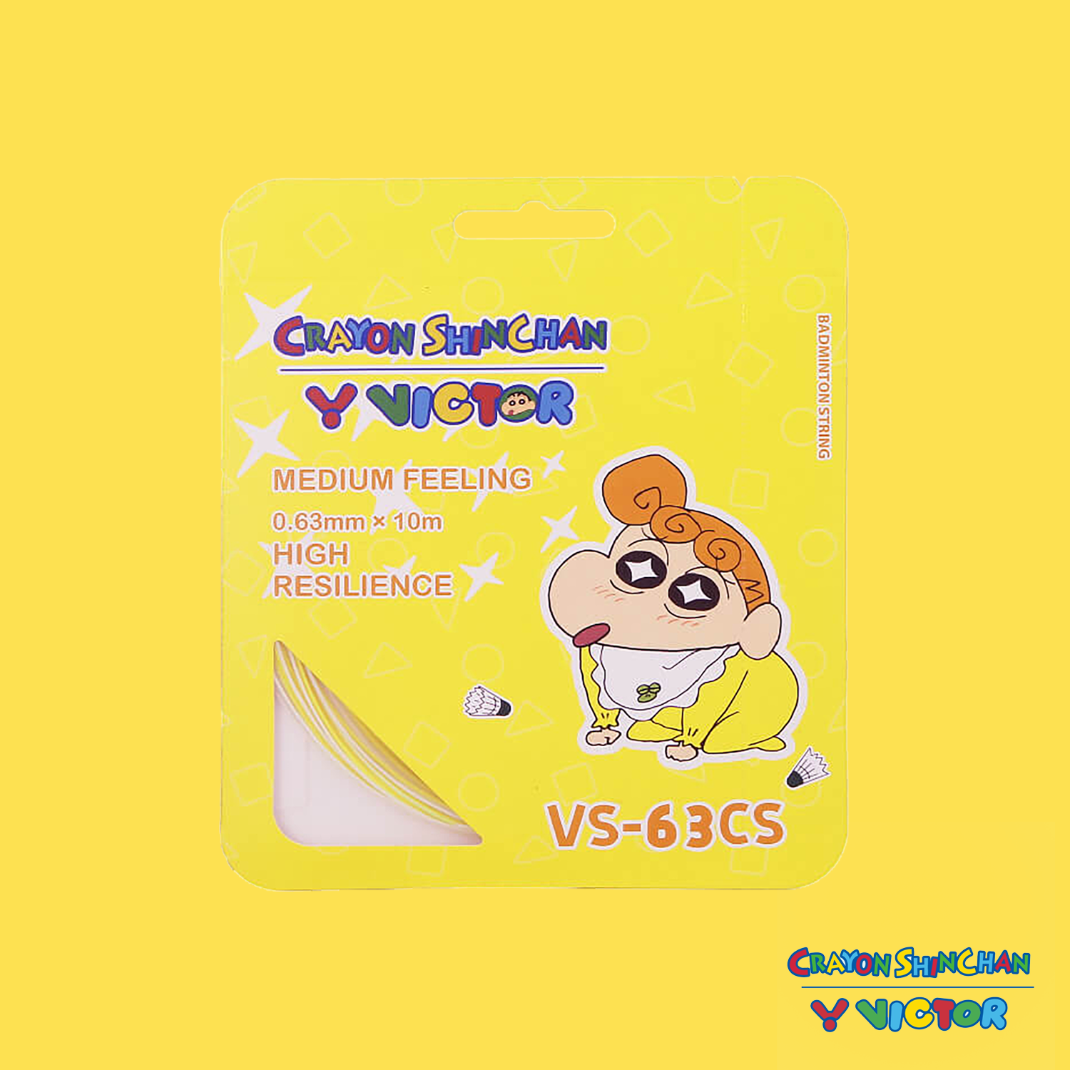 Victor x Crayon Shin Chan Badminton String Pack 10m VS-63CS-AE (Yellow)