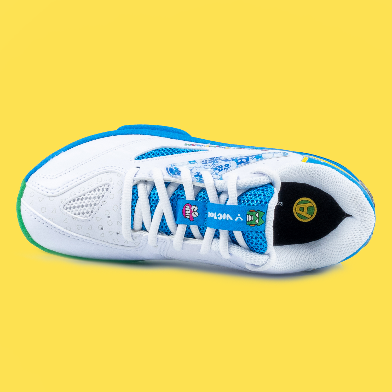 Victor x Crayon Shin Chan Junior Badminton Shoes A39JRCS-AF (White /Blue)
