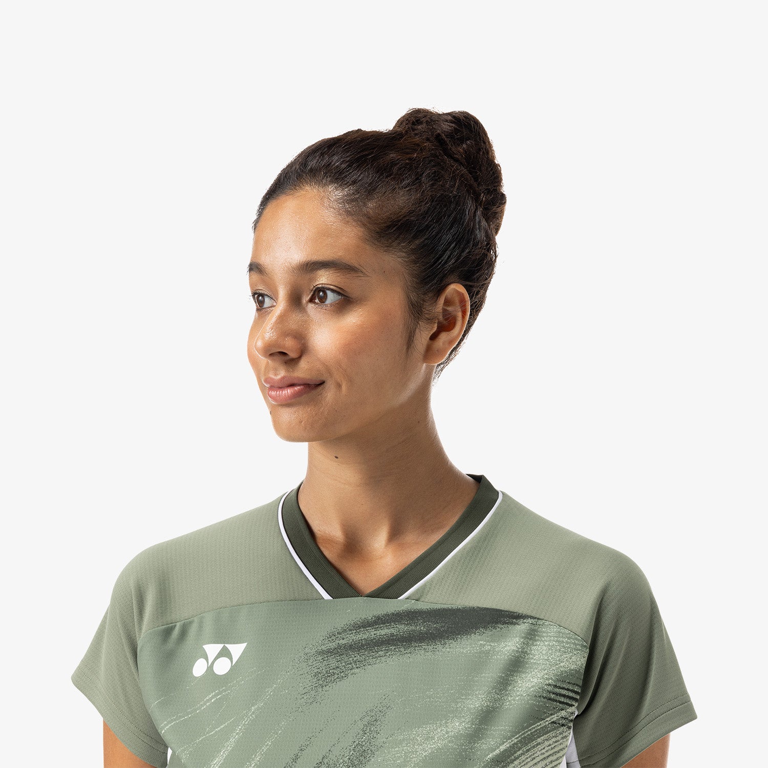 Yonex Women's Crew Neck Tournament Shirt 20769LOL (Light Olive) 