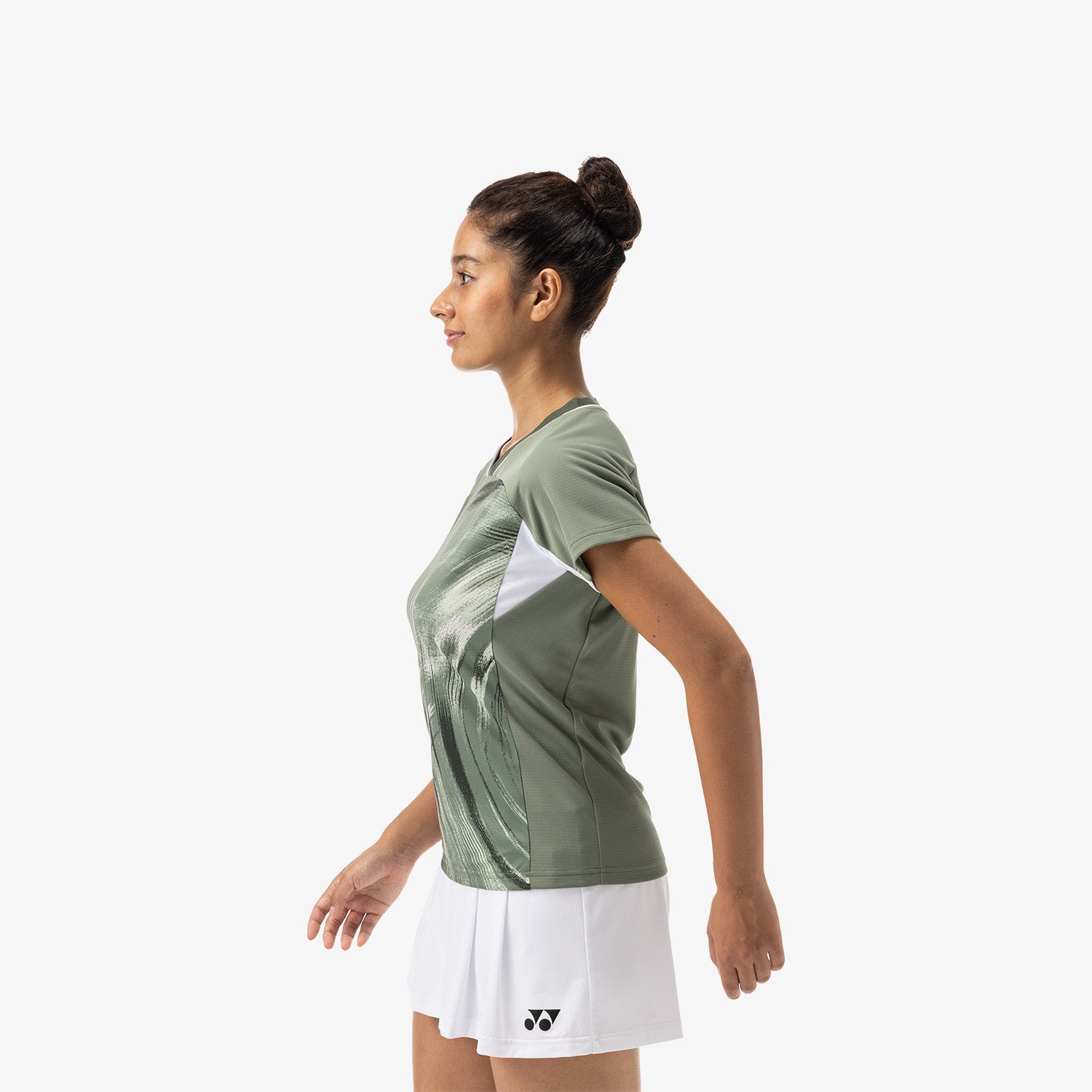 Yonex Women's Crew Neck Tournament Shirt 20769LOL (Light Olive) 