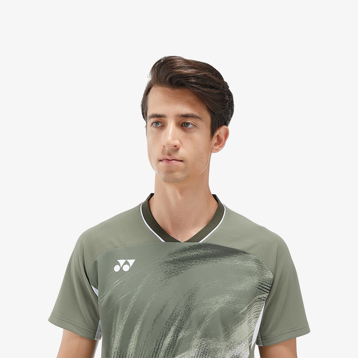 Yonex Men's Crew Neck Tournament Shirt 10568LOL (Light Olive) 