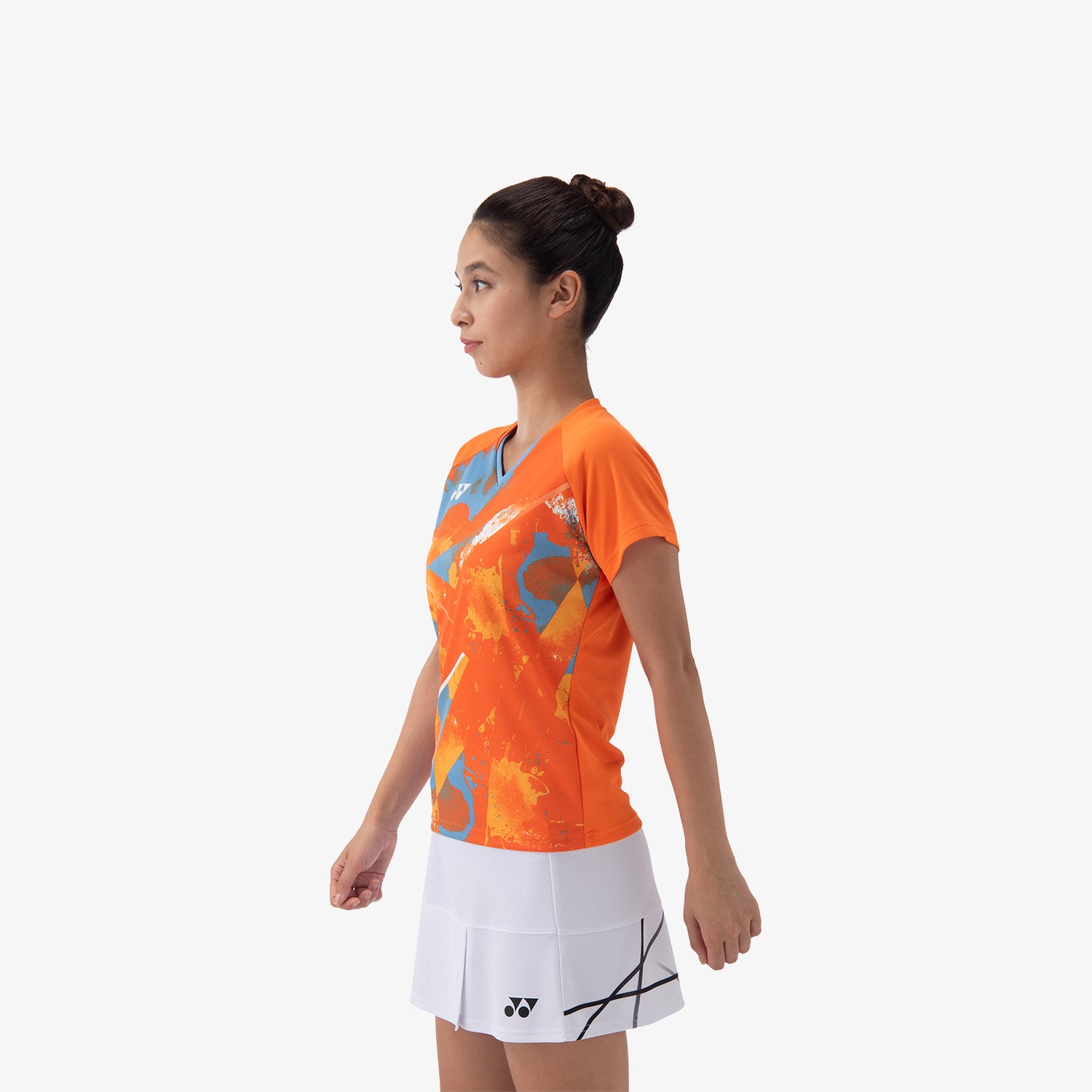 Yonex Women's Crew Neck Tournament Shirt 20771BOR (Bright Orange) 