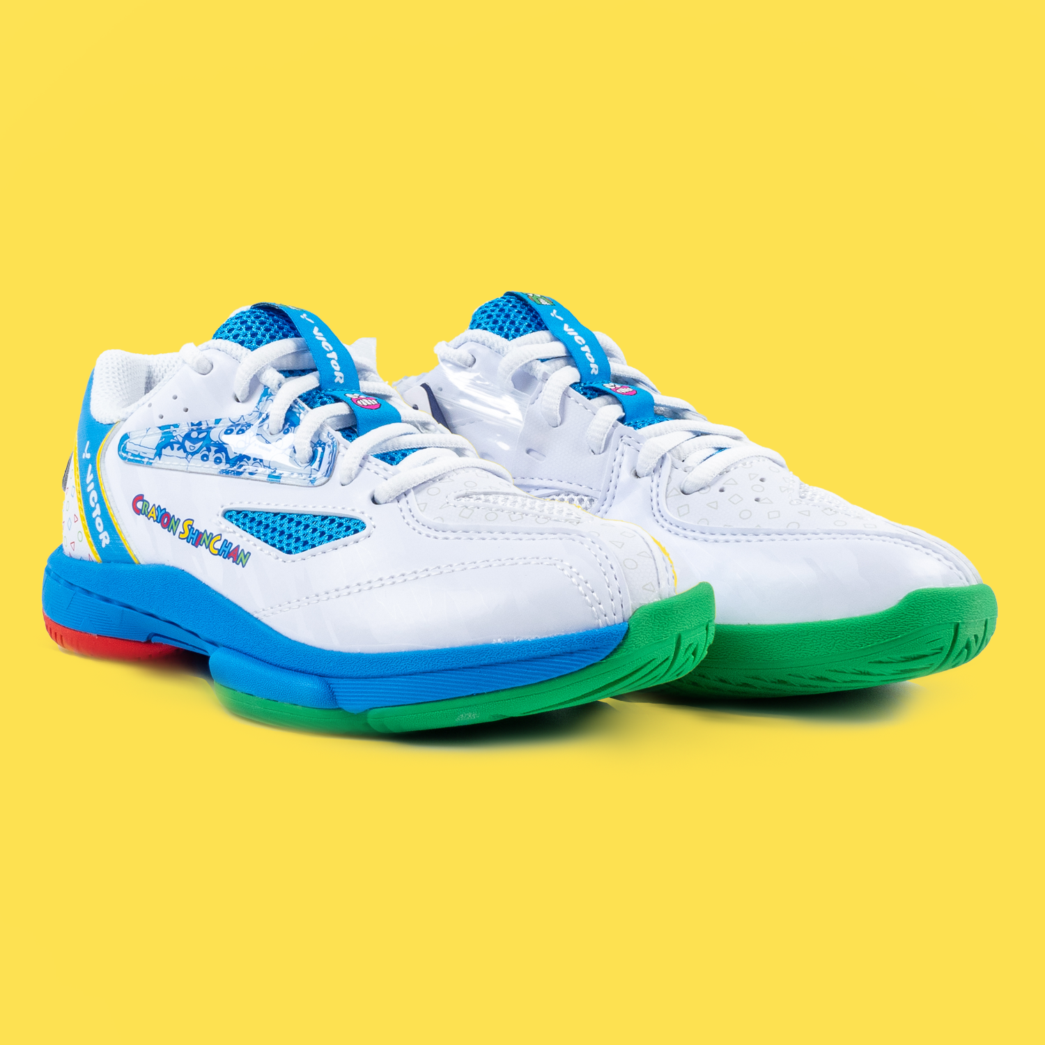 Victor x Crayon Shin Chan Junior Badminton Shoes A39JRCS-AF (White /Blue) 