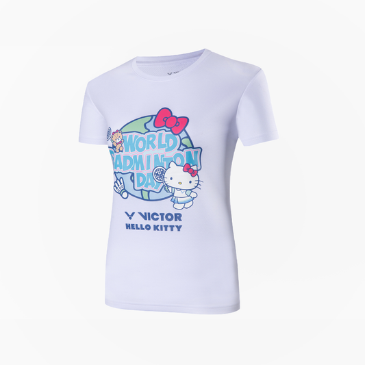 Victor x Hello Kitty World Badminton Day T-Shirt T-KT301A (White)