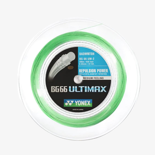 Yonex BG 66 Ultimax 200m Badminton String (Pastel Green)