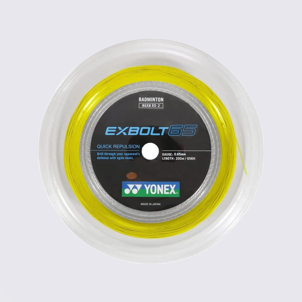 Yonex Exbolt 65 200m Badminton String (Yellow)