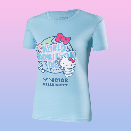 Victor x Hello Kitty World Badminton Day T-Shirt T-KT301M (Blue)