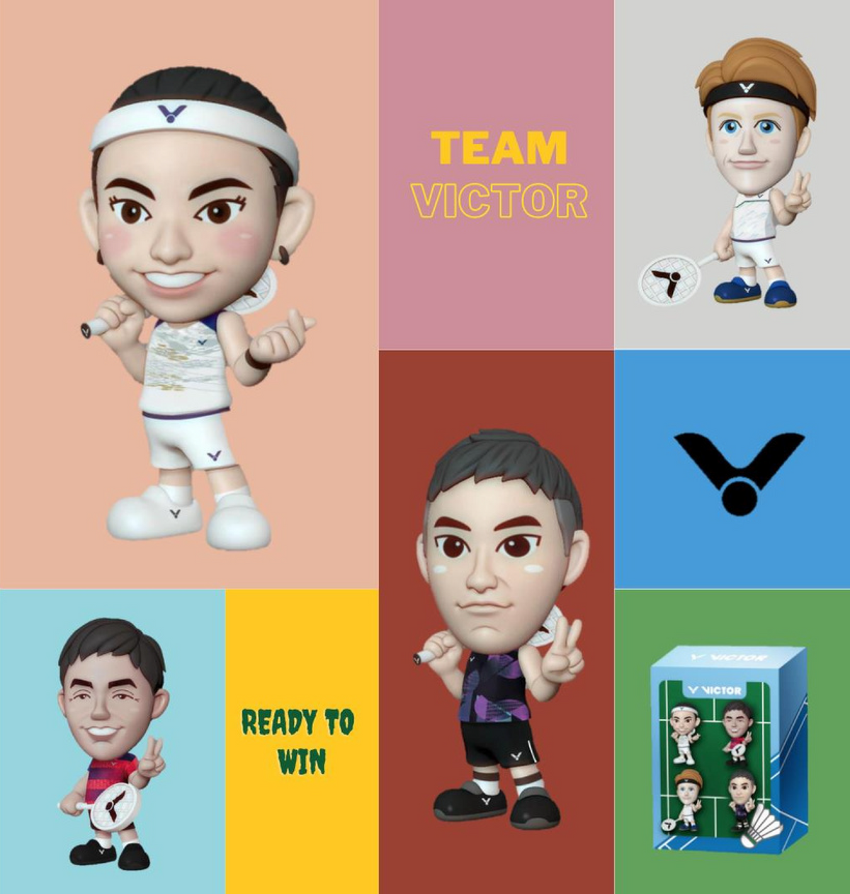 Victor Stuff Team Victor Player Figures