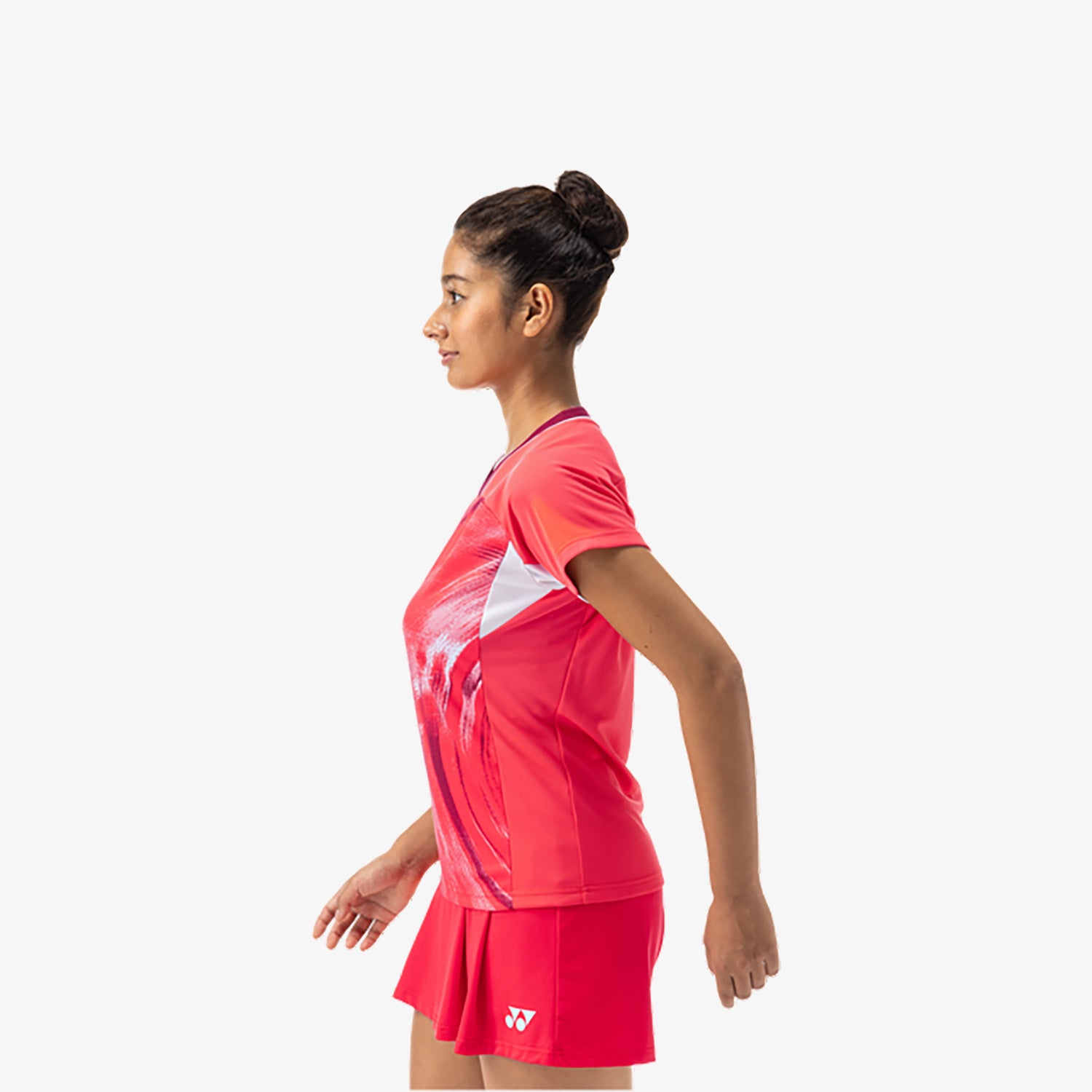 Yonex Women's Crew Neck Tournament Shirt 20769PR (Pearl Red) 
