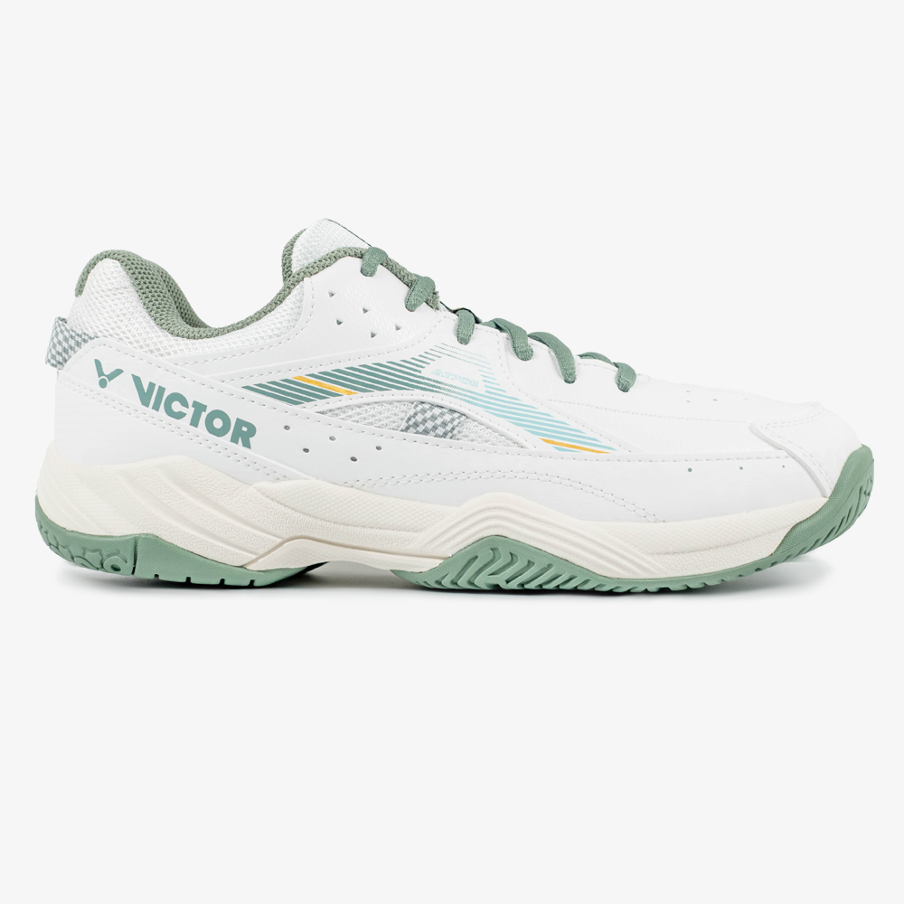 Victor A170II-AG Court Shoe (Brilliant White/Granite Green)