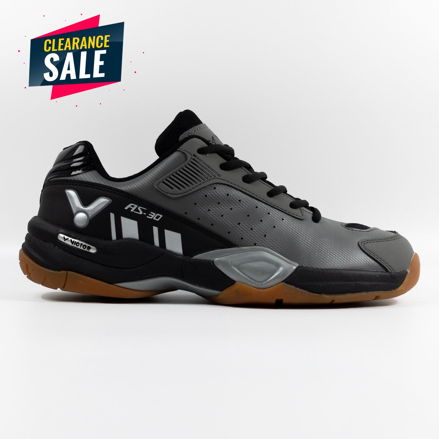 Victor AS 30H Badminton Shoes (Metal Grey)