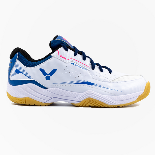 Victor Badminton Court Shoes A172AF (White/Mykonos Blue)