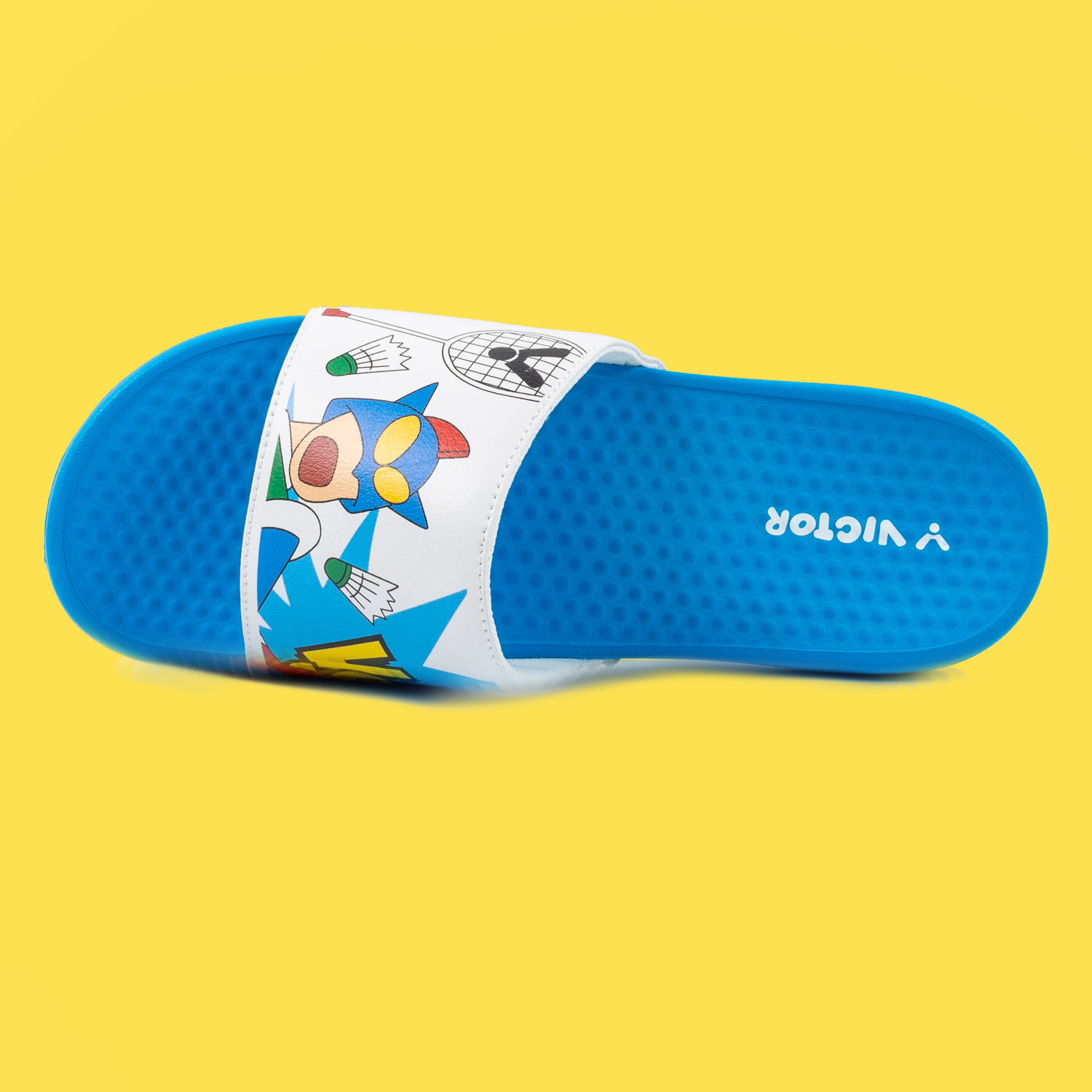 Victor x Crayon Shin Chan Slippers 008CS-FA (White/Blue) 