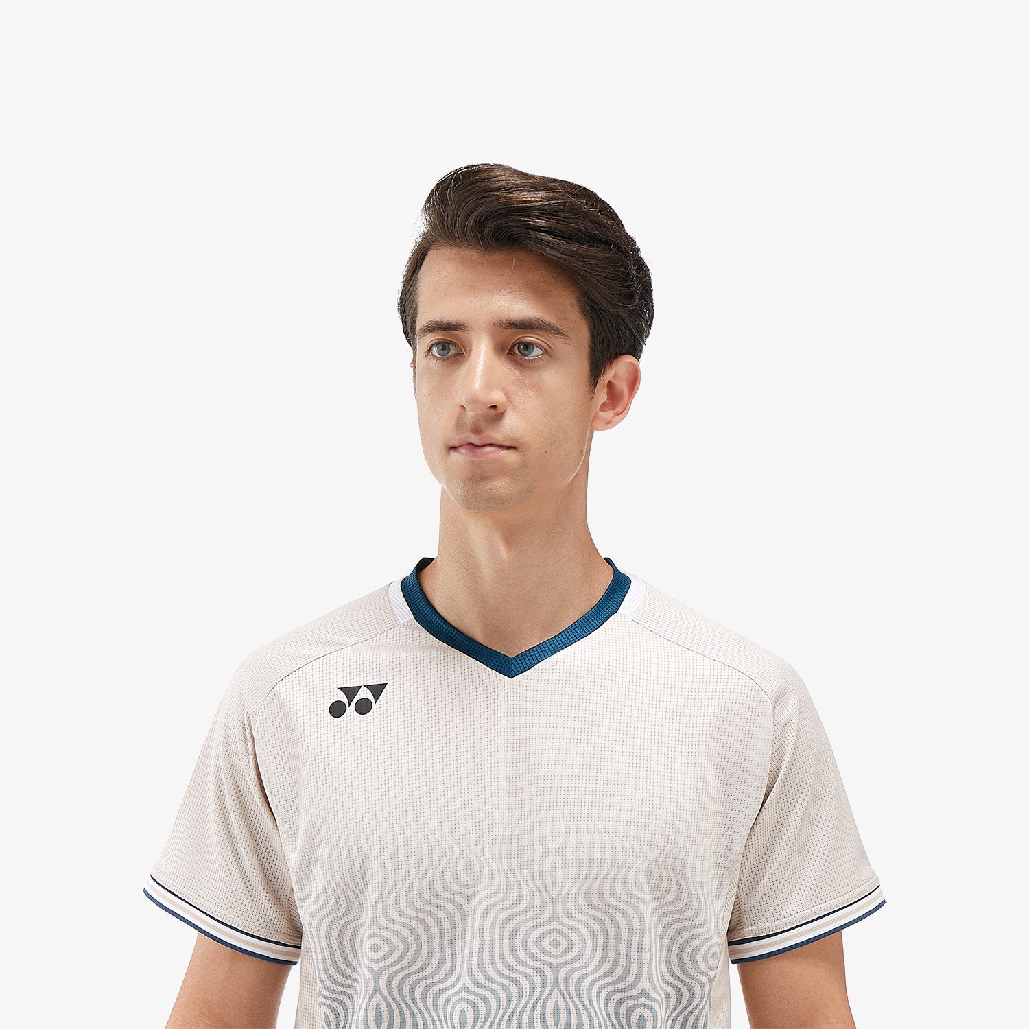 Yonex Men's Crew Neck Tournament Shirt 10567OM (Oatmeal) 