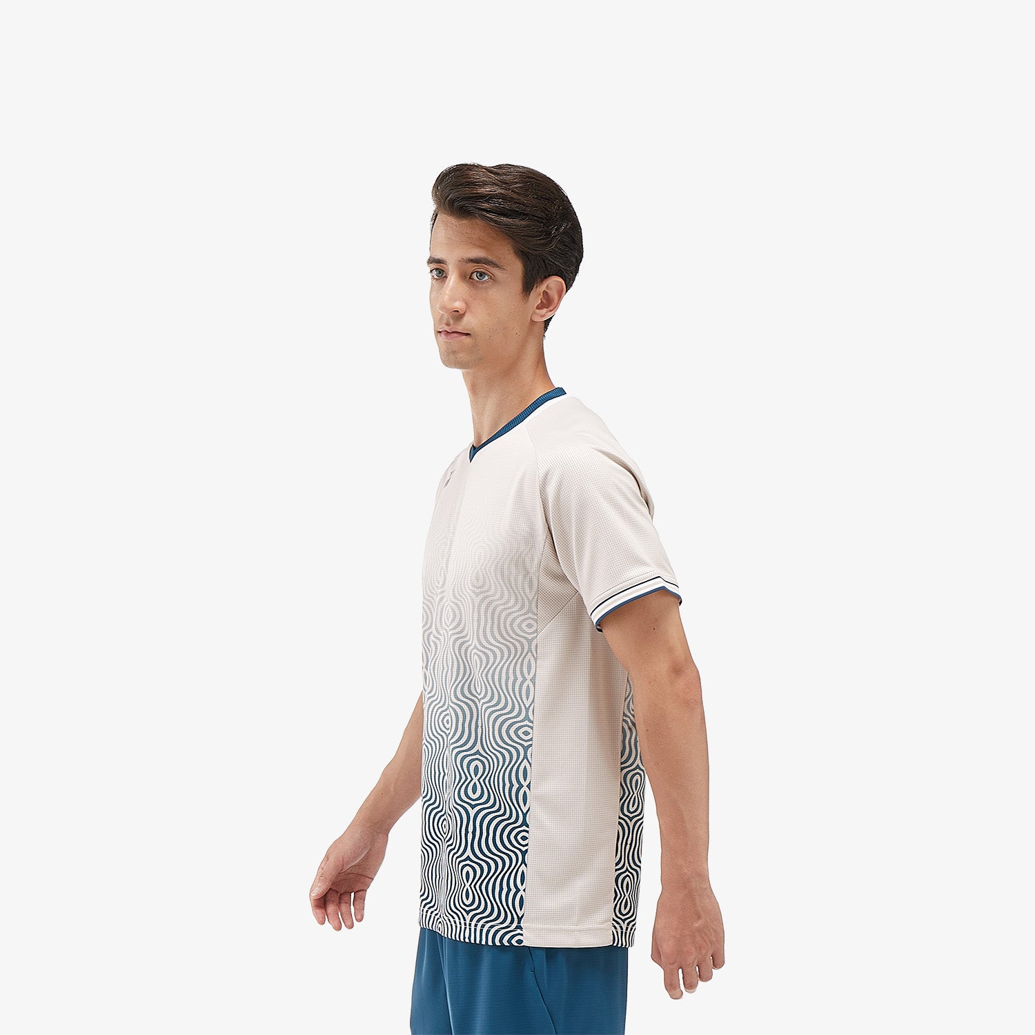 Yonex Men's Crew Neck Tournament Shirt 10567OM (Oatmeal) 