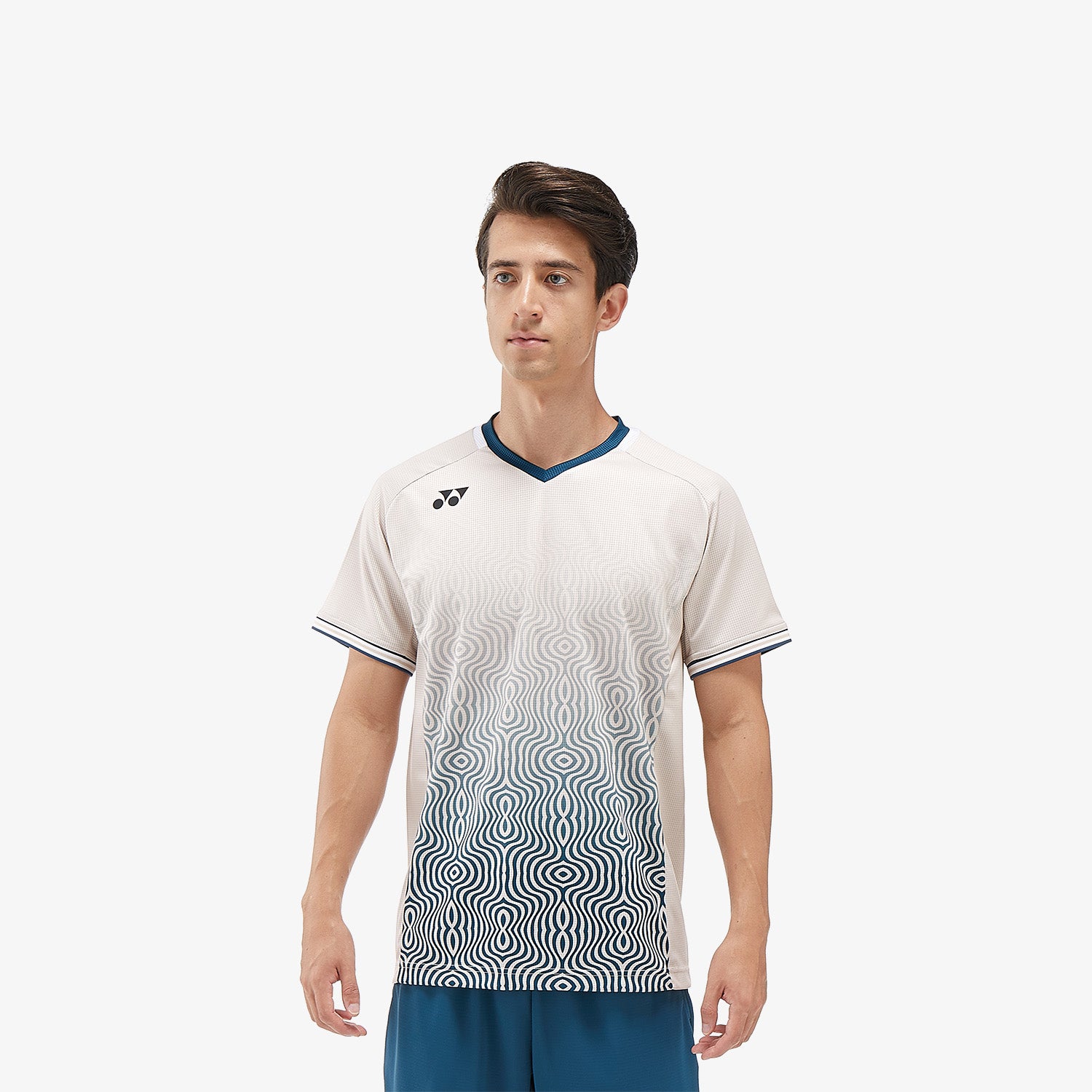 Yonex Men's Crew Neck Tournament Shirt 10567OM (Oatmeal) 