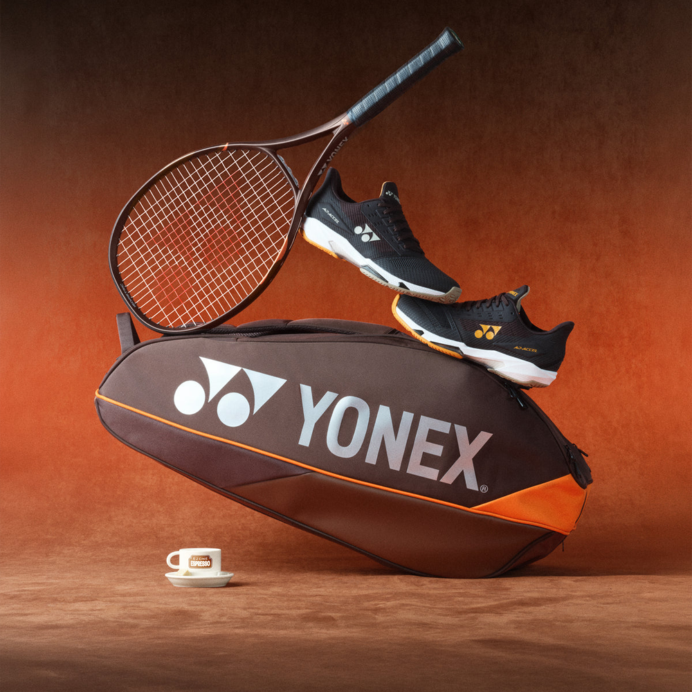 Yonex BAG92426EB 6pk Pro Badminton Tennis Racket Bag (Espresso Brown)