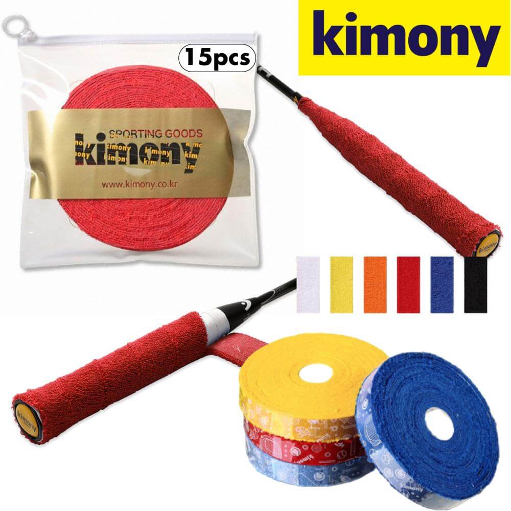 Kimony KGT226 Premium Badminton Towel Grip Roll (15 Wraps)