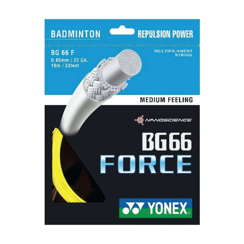 Yonex BG 66 Force 10m Badminton String (3 Colors)