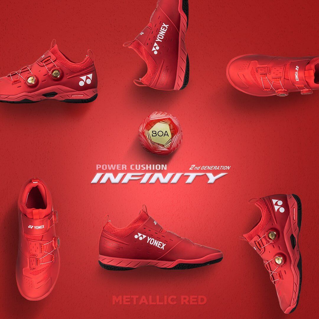 Yonex Power Cushion Infinity Metallic Red Men's Shoe
