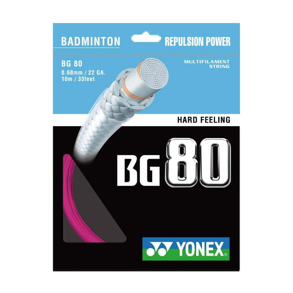 Yonex BG 80 10m Badminton String (7 Colors)