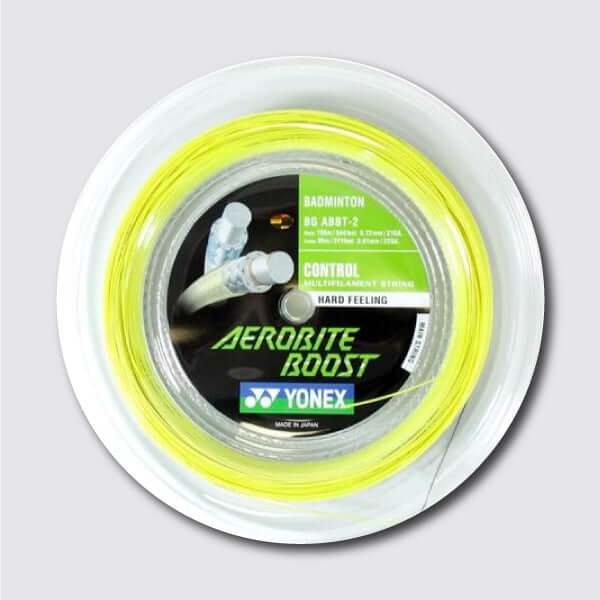 Yonex Aerobite Boost 200m Badminton String (Gray / Yellow)