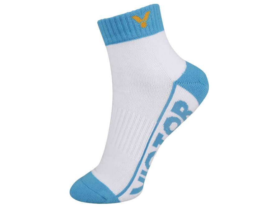 Victor Sports Socks Medium SK235AM (White / Light Blue)
