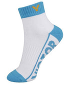 Victor Sports Socks Medium SK235AM (White / Light Blue)