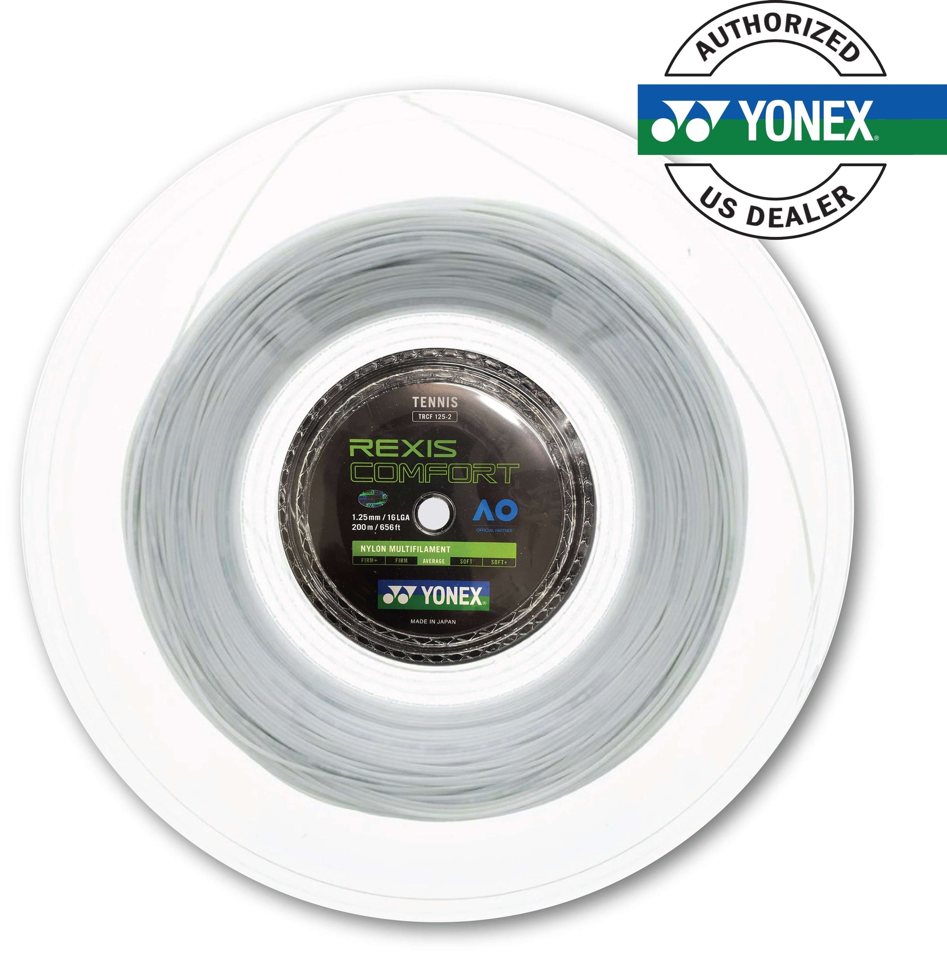 Yonex Rexis Comfort 125 / 16L  200m Tennis String Reel (Cool White)