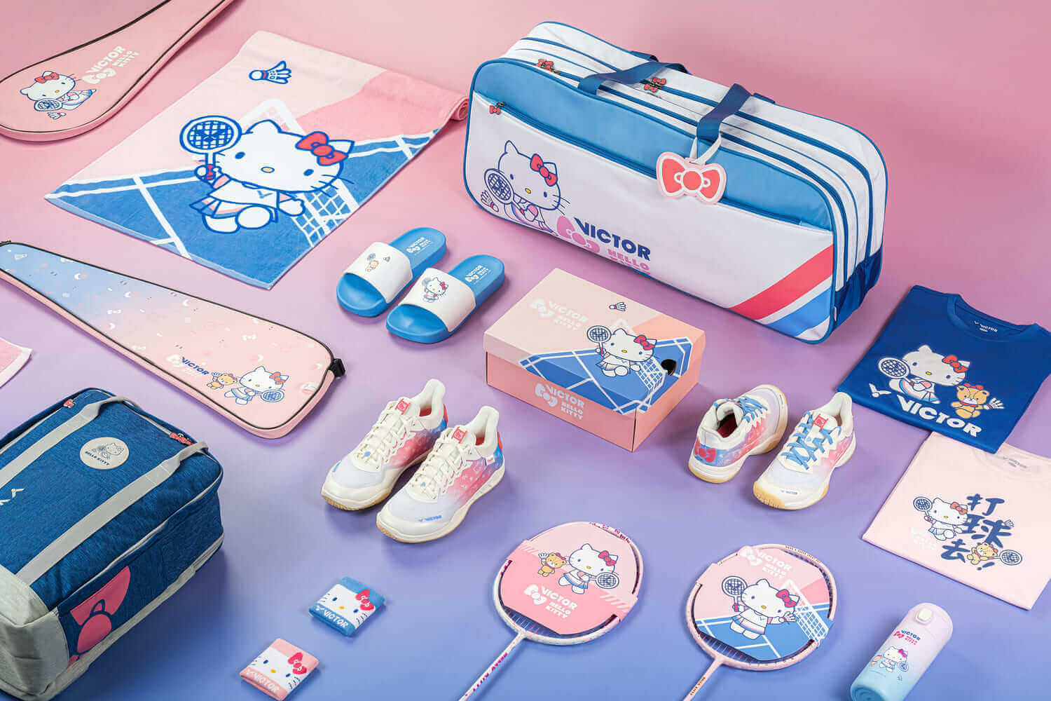 Victor x Hello Kitty VS-63 KT IM (Pink/Blue)