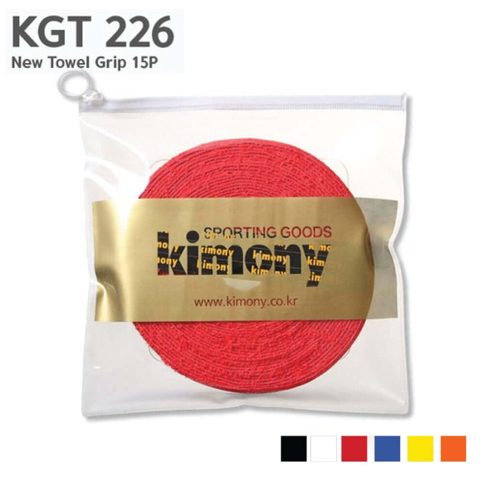 Kimony KGT226 Premium Badminton Towel Grip Roll (15 Wraps)