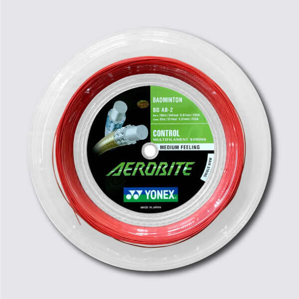 Yonex Aerobite 200m Badminton String (White / Red) - JoyBadminton