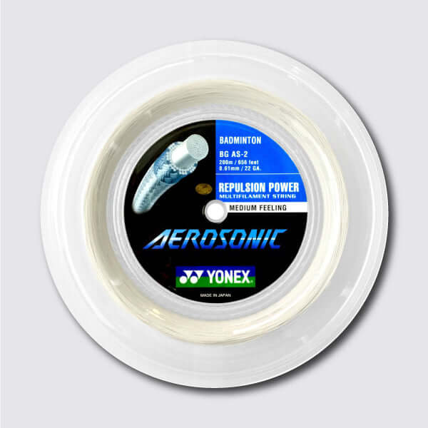 Yonex Aerosonic 200m Badminton String (White) - JoyBadminton