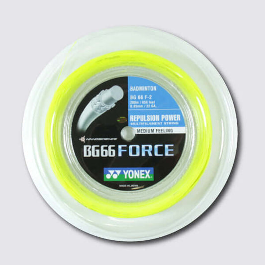 Yonex BG 66 Force 200m Badminton String (Yellow) - JoyBadminton