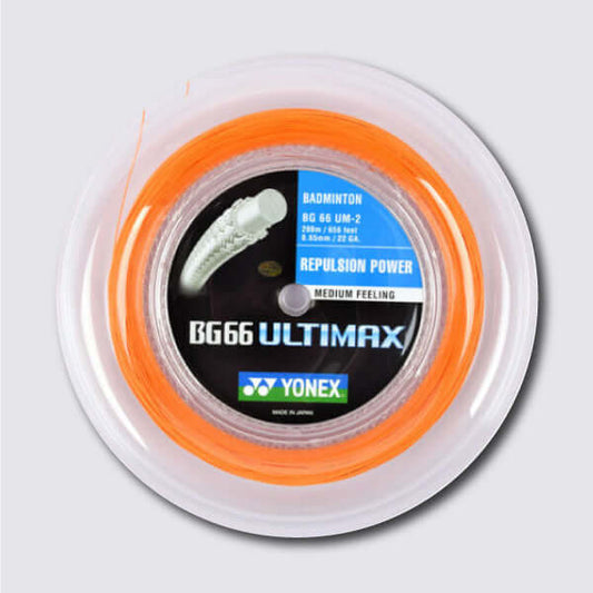 Yonex BG 66 Ultimax 200m Badminton String (Orange) - JoyBadminton
