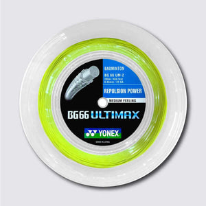 Yonex BG 66 Ultimax 200m Badminton String (Yellow) - JoyBadminton