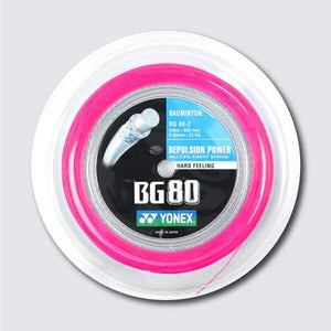 Yonex BG 80 200m Badminton String (Neon Pink) - JoyBadminton