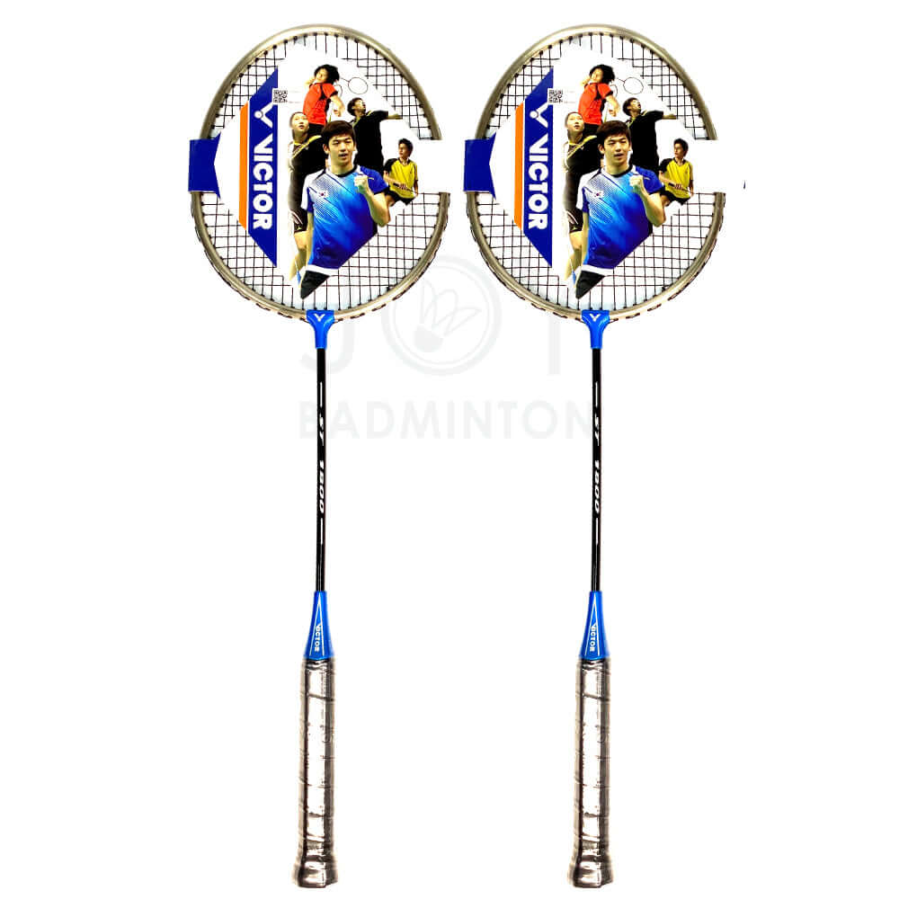 Victor ST 1800 (Pre-Strung) 2 Badminton Racket Combo
