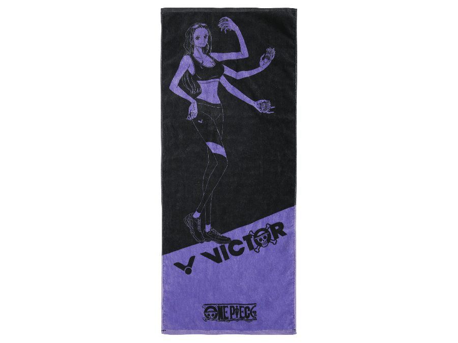 Victor x One Piece Long Towel TW-OPB (Black)