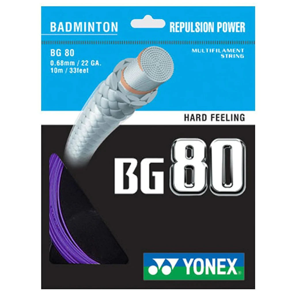 Yonex BG 80 10m Badminton String (7 Colors)